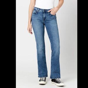 BUFFALO DAVID BITTON NWT Mid Rise Bootcut Queen Whiskered & Sanded Blue Jeans 30